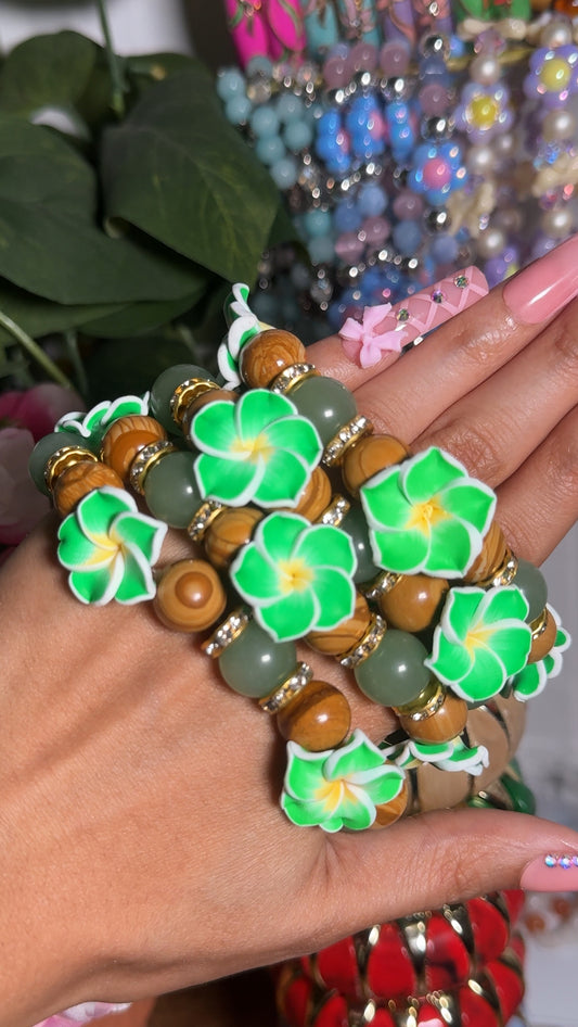 Plumeria ~ Green Aventurine